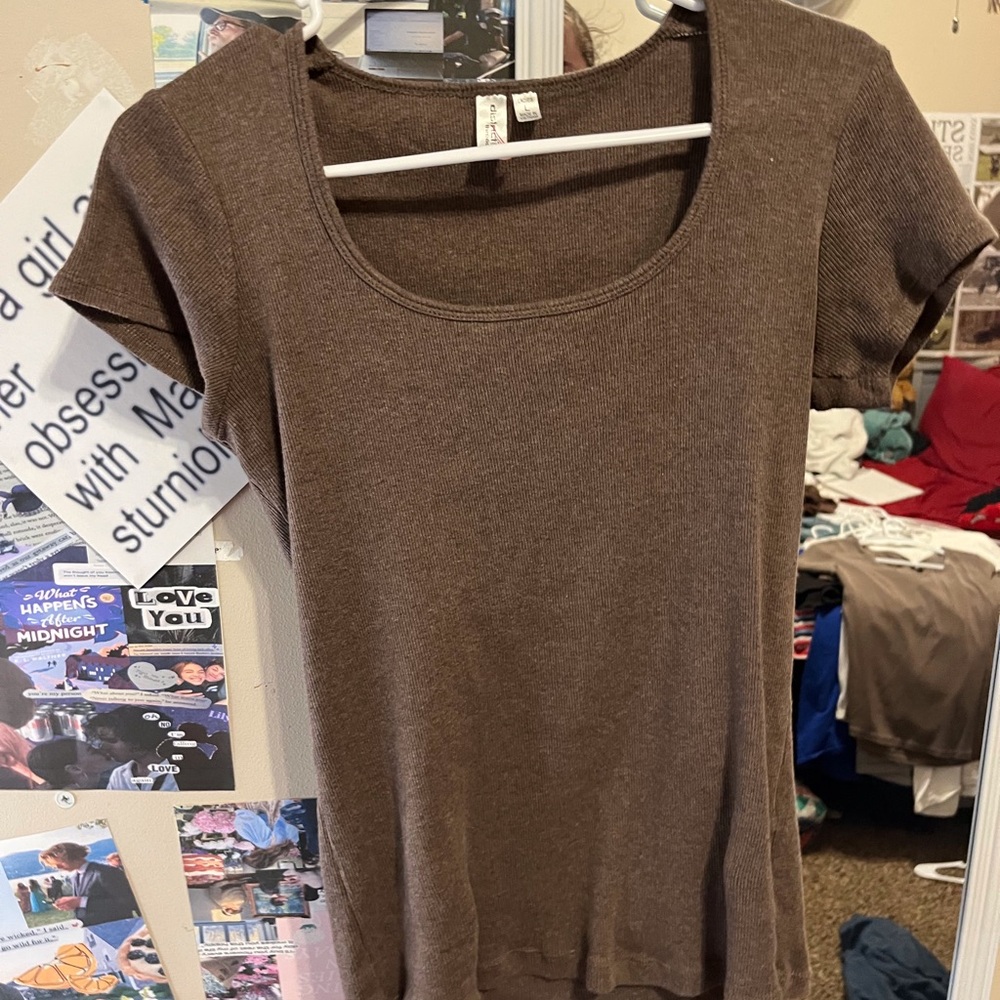 Classic Brown Short Sleeve Women's Tee